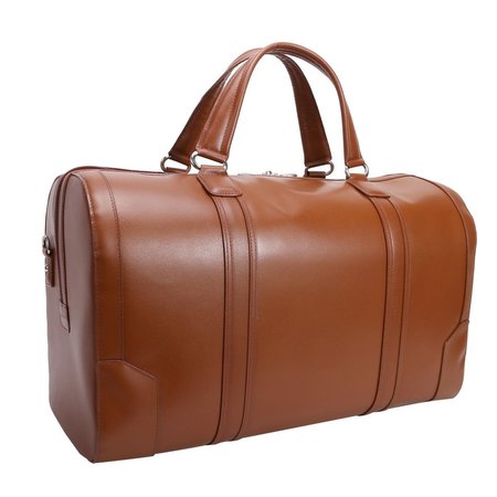 A1 LUGGAGE 20 in. Kinzie Carry-All Leather Duffel; Brown A1911656